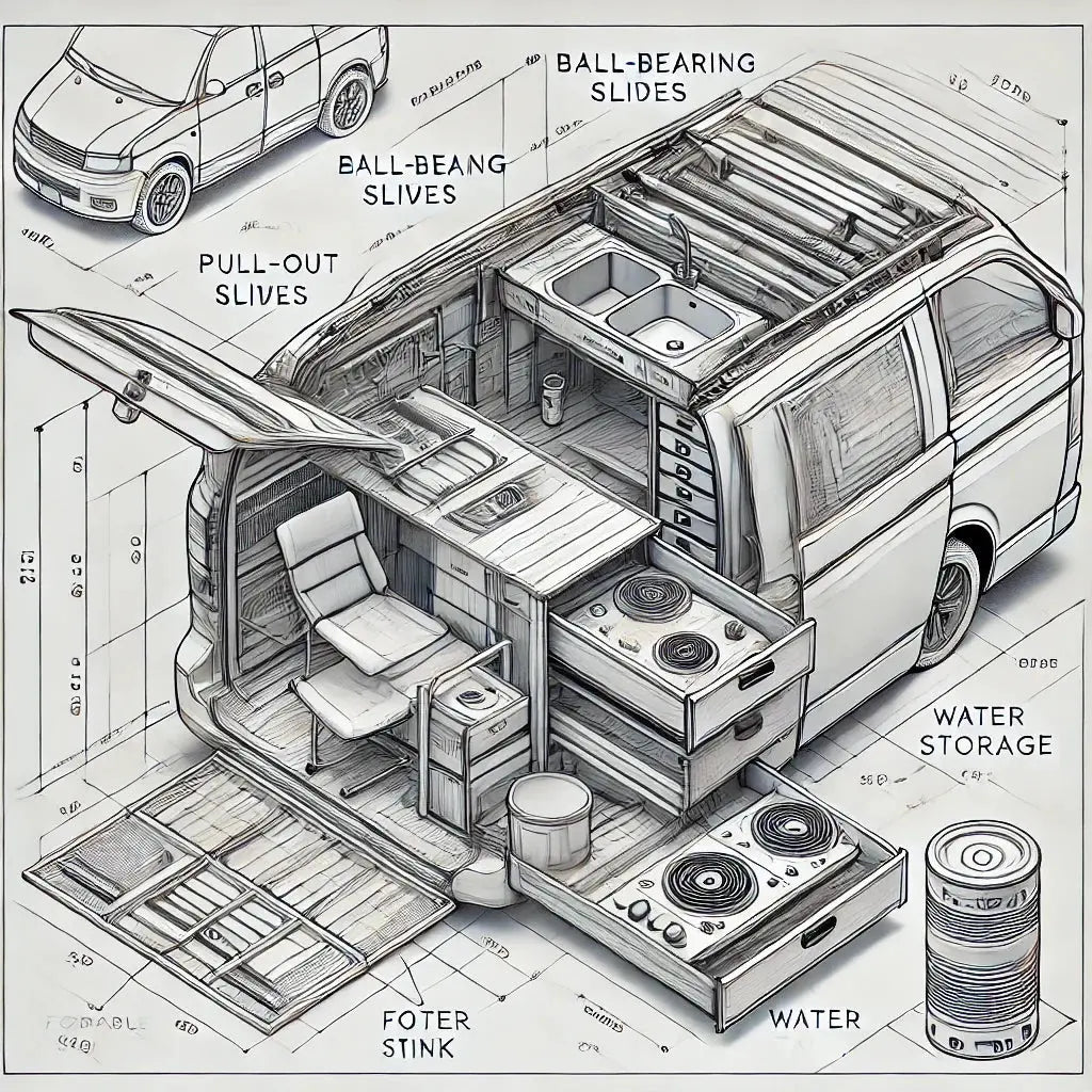 Glissière à Roulement à Bille pour Aménagement Van & Coffre Cuisine : Lesquelles Choisir ?
