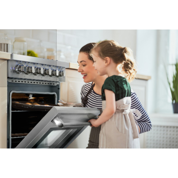 Cosmo 4-Piece, 30" Gas Range, Wall Mount Range Hood, Dishwasher and Refrigerator COS-4PKG-097