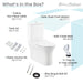 Swiss Madison Calice Two-Piece Elongated Rear Outlet Toilet Dual-Flush 0.8/1.28 gpf - SM-2T120