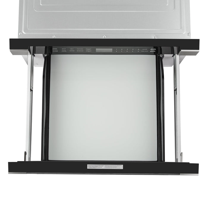 Cosmo 24'' Built-in Microwave Drawer with Automatic Presets, Touch Controls, Defrosting Rack and 1.2 cu. ft. Capacity in Stainless Steel COS-12MWDSS-NH