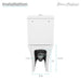 Swiss Madison Calice Two-Piece Elongated Rear Outlet Toilet Dual-Flush 0.8/1.28 gpf - SM-2T120