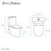 Swiss Madison Calice Two-Piece Elongated Rear Outlet Toilet Dual-Flush 0.8/1.28 gpf - SM-2T120