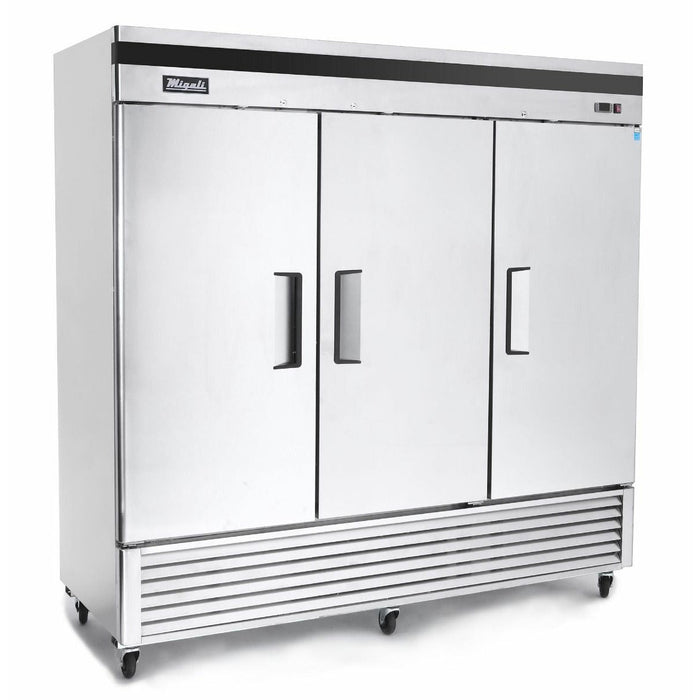 Migali 3 Door Reach-In Freezer 72 cu. ft.  C-3FB-HC
