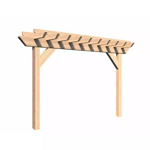 Creekvine Designs  3' x 12' Rough Cut Cedar Monterrey Pergola HBWRCCMP3x12CVD