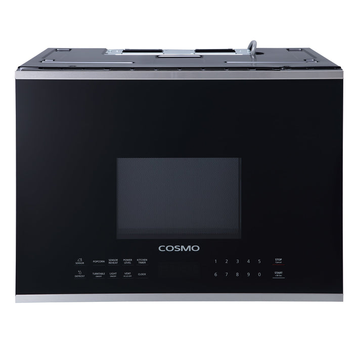 Cosmo 24'' 1.34 cu. ft. Over the Range Microwave in Stainless Steel with Vent Fan COS-2413ORM1SS