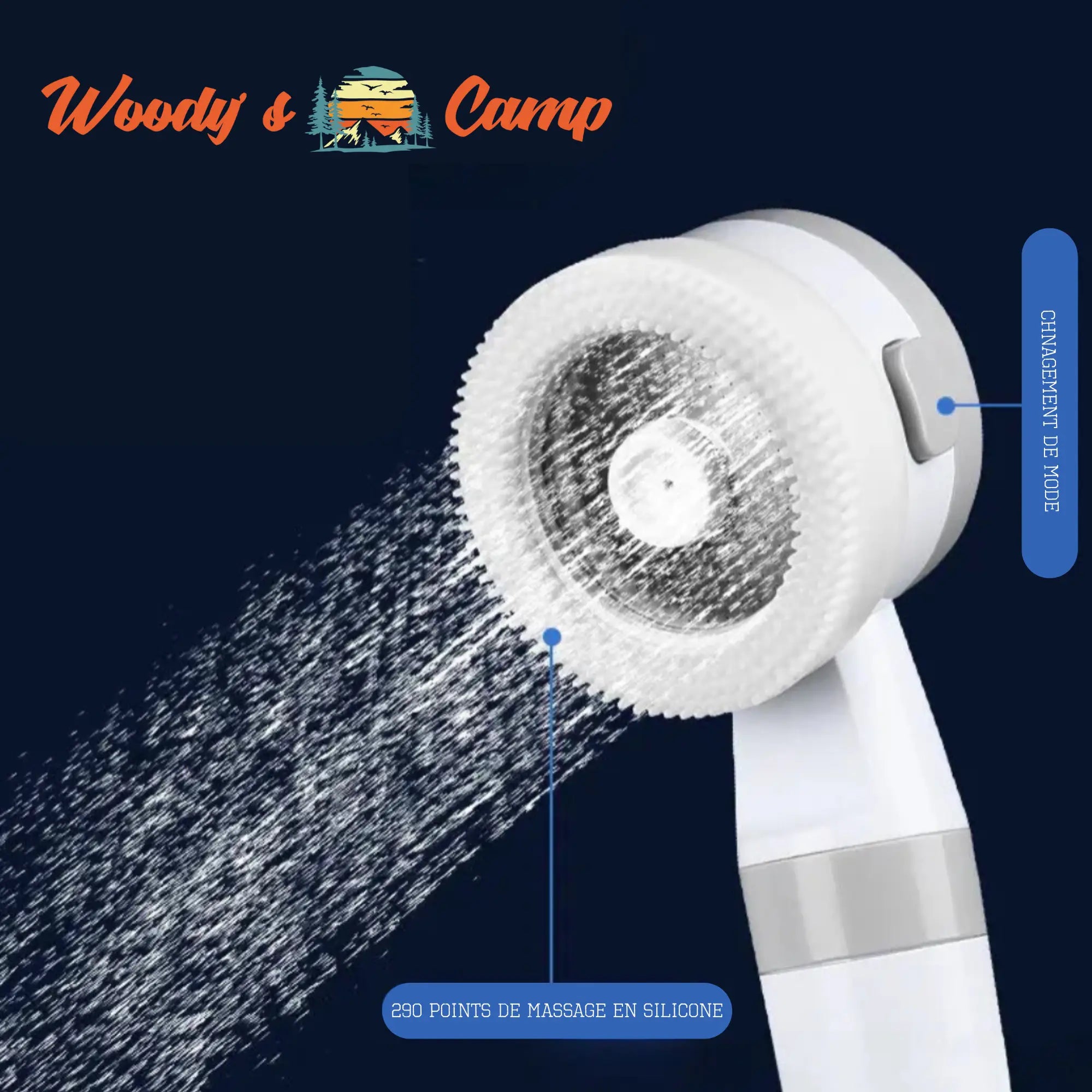 Douche Extérieure Sans Fil Rechargeable – Pratique & Compacte pour Camping, Van & Outdoor tente-de-toit.Shop