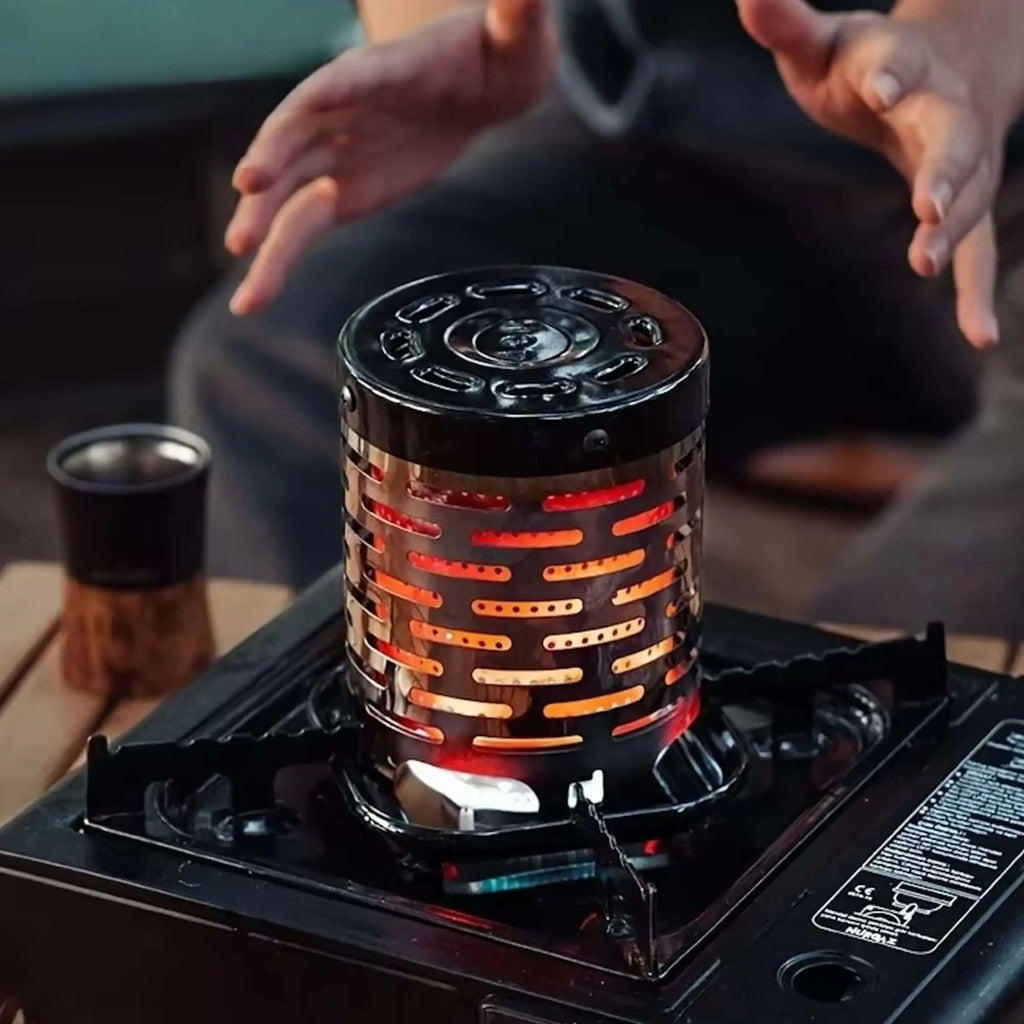 chauffage gaz tente Chauffage mini réchaud à gaz portable acier compact – Woody's Camp