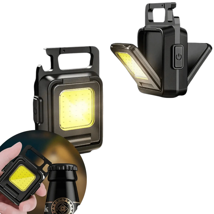 Lampe de poche portable Lampe LED compacte Source de lumière d'urgence Lampe de poche de poche Technologie LED puissante Accessoire de camping lumineux Lampe de secours portable Éclairage nocturne portable Mini torche LED Lampe de poche polyvalente