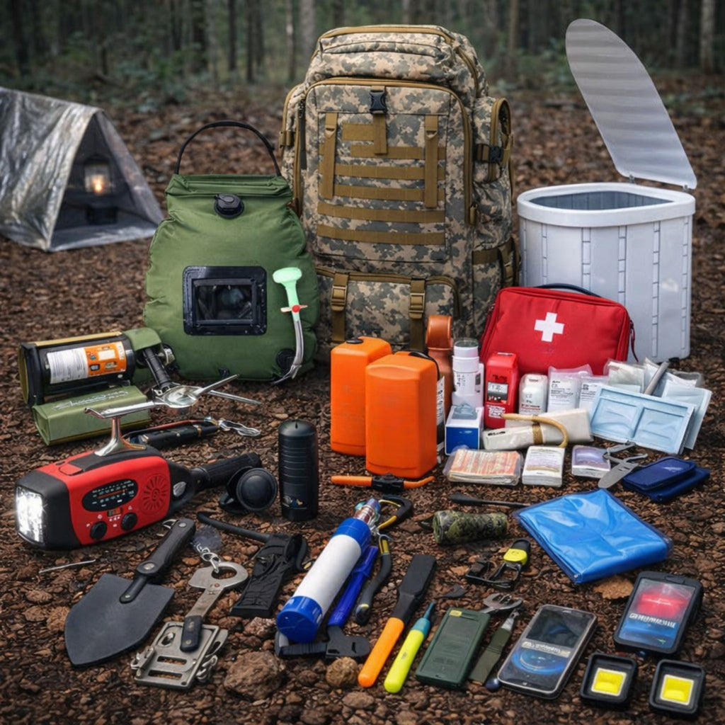 Kit Autonomie Survie 72H+–Équipement Complet pour 2 à 3 Personnes Woody’s Camp