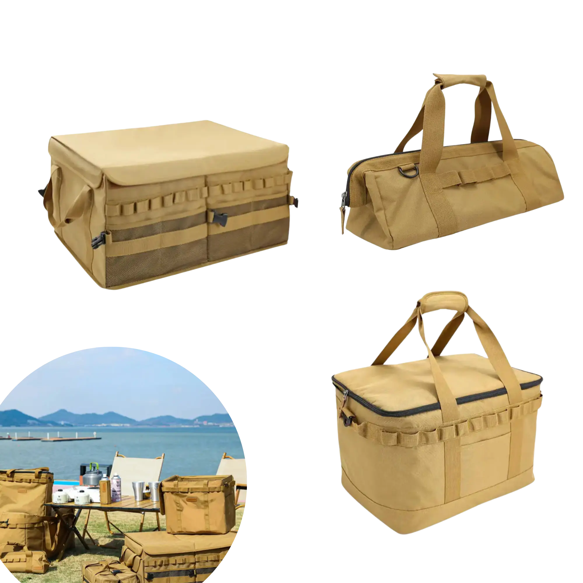 Sac et boite de rangement de camping tente-de-toit.Shop