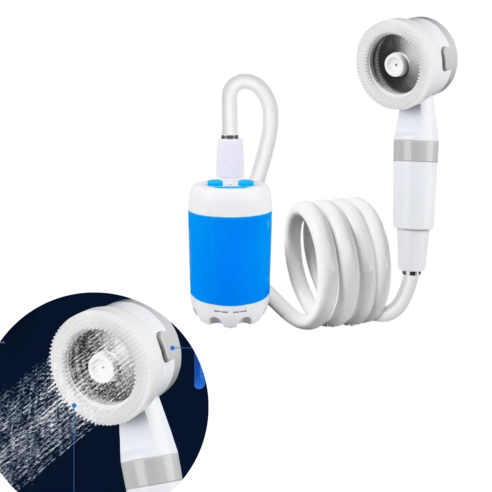 Douche Extérieure Sans Fil Rechargeable – Pratique & Compacte pour Camping, Van & Outdoor tente-de-toit.Shop