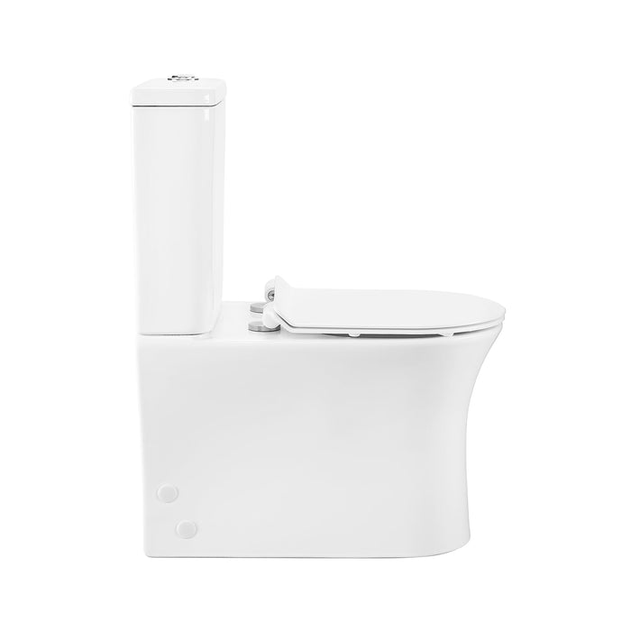 Swiss Madison Calice Two-Piece Elongated Rear Outlet Toilet Dual-Flush 0.8/1.28 gpf - SM-2T120