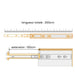 Diagramme d'un glissières à billes de 200 cm avec une extension de 100 cm, illustrant le mécanisme d'extension complète.2 X Glissière tiroir à roulement à billes de 200cm - charge lourde 100Kg