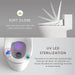 Vovo Stylement Electronic Smart Bidet Seat in White with Heated, Warm Dry and Water and LED Nightlight Functions, VB-6000SR