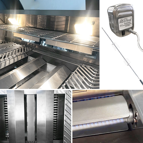 Cal Flame 40" 5 Burner Convection Built-In Gas Grill With Rotisserie BBQ19875CP