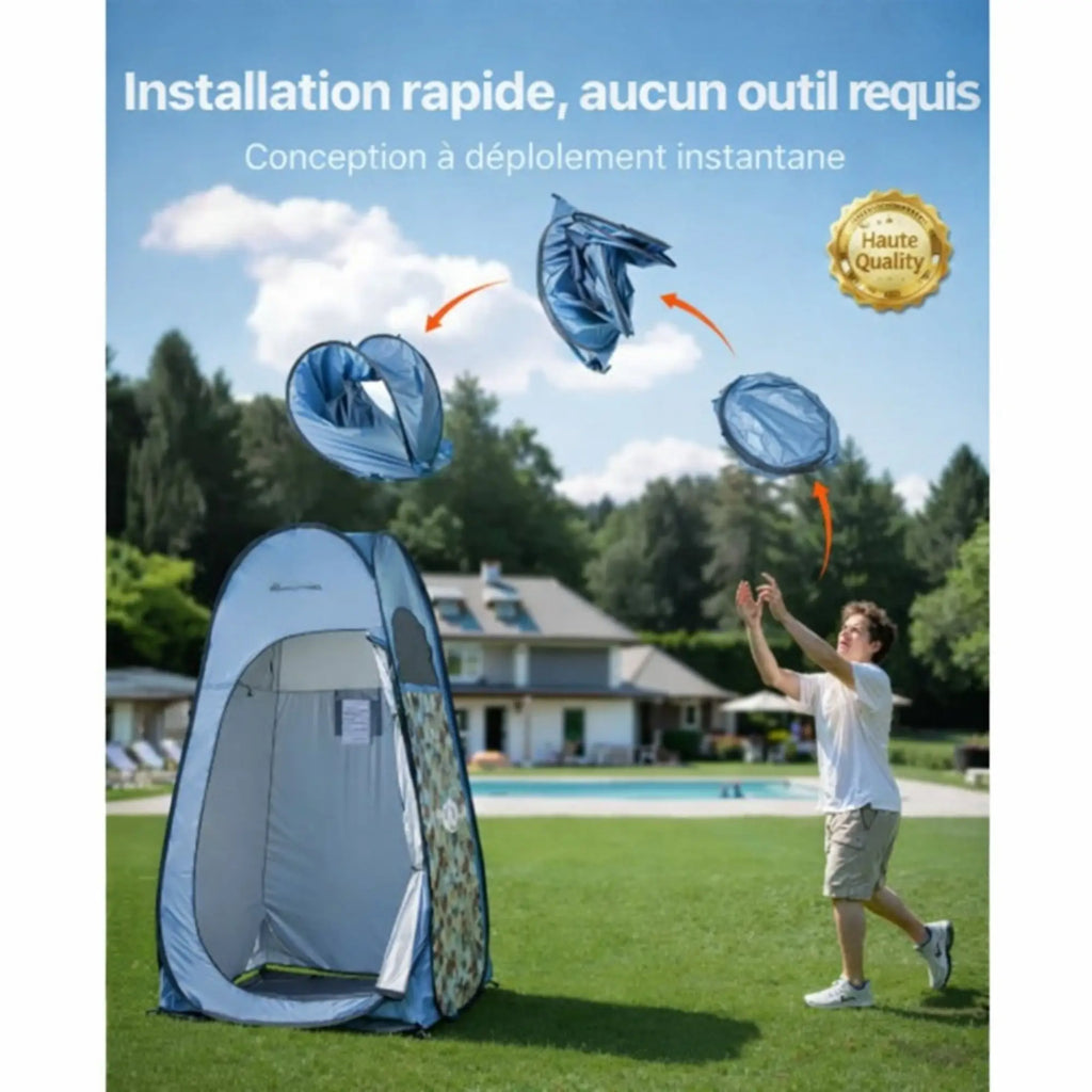 tente de douche action Tente de Douche Pliable pour Camping Sauvage ou tente de toit – Woody's Camp