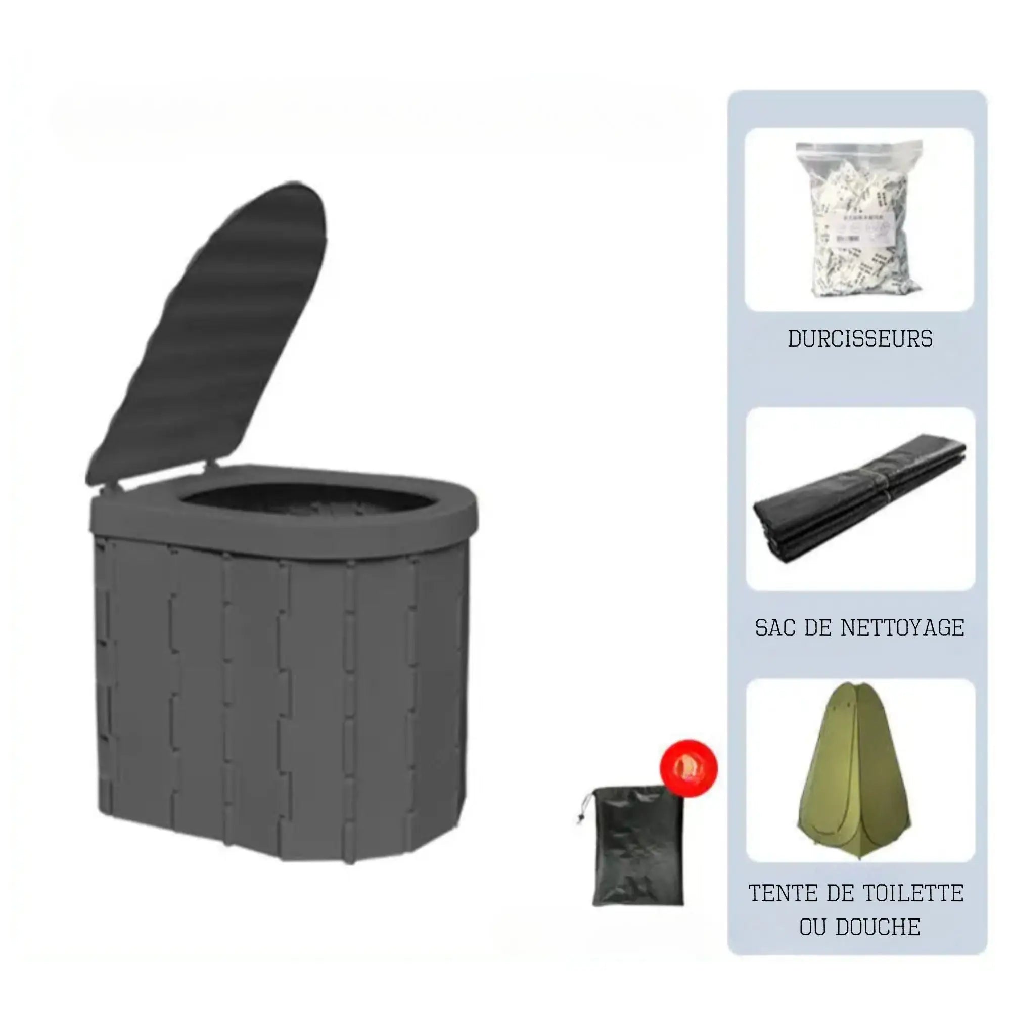 Toilette de Camping Pliable :  pour les Aventures en Plein Air