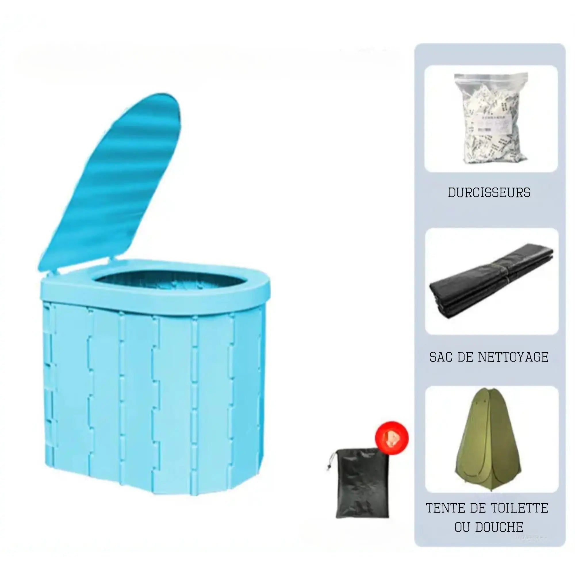 Toilette de Camping Pliable :  pour les Aventures en Plein Air
