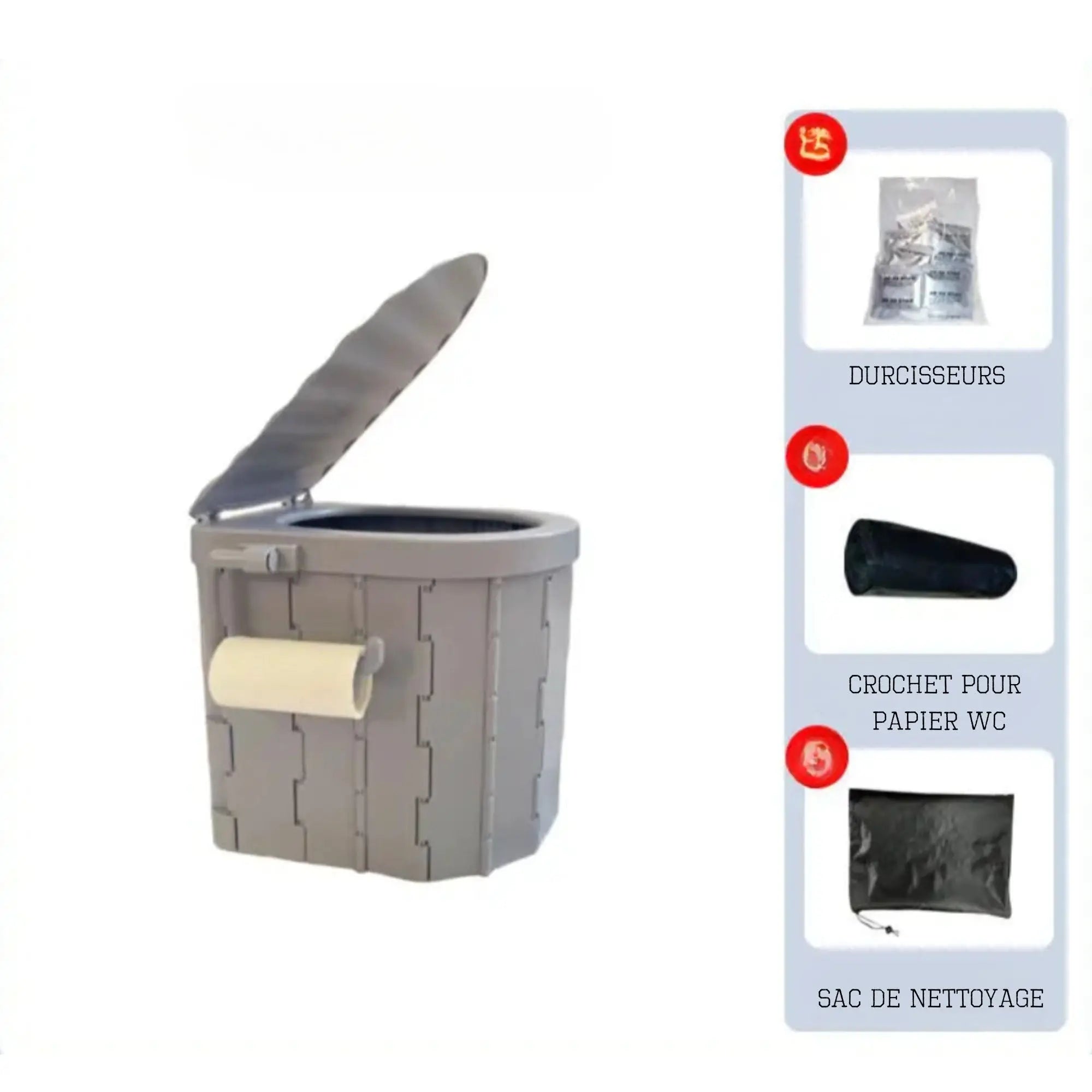 Toilette de Camping Pliable :  pour les Aventures en Plein Air