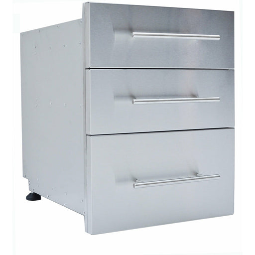 Sunstone Designer Series 23" Height Multi-Configurable Triple Drawer with Self-Leveling Legs DE-TD23