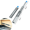 Glissières de tiroir à roulement à billes robustes, longueur de 100 cm, capacité de 70 kg, extension complète à trois sections pour une utilisation optimale de l'espace mobilier.
