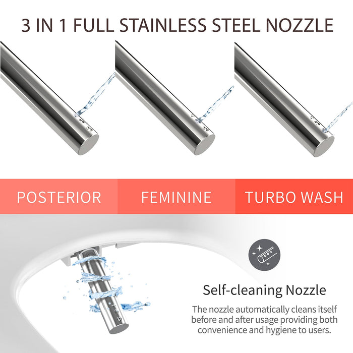 Vovo Integrated Smart Toilet with Auto Open/Close Bidet Seat and Auto Dual Flush TCB-090SA