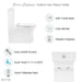 Swiss Madison Calice Two-Piece Elongated Rear Outlet Toilet Dual-Flush 0.8/1.28 gpf - SM-2T120