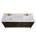 Altair 73" Stone effects Vanity Top in Milano White with White Sink 61073-CTP-MW
