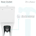 Swiss Madison Calice Two-Piece Elongated Rear Outlet Toilet Dual-Flush 0.8/1.28 gpf - SM-2T120