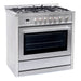 Cosmo 36'' 3.8 cu. ft. Single Oven Gas Range with 5 Burner Cooktop and Heavy Duty Cast Iron Grates in Stainless Steel COS-965AGC