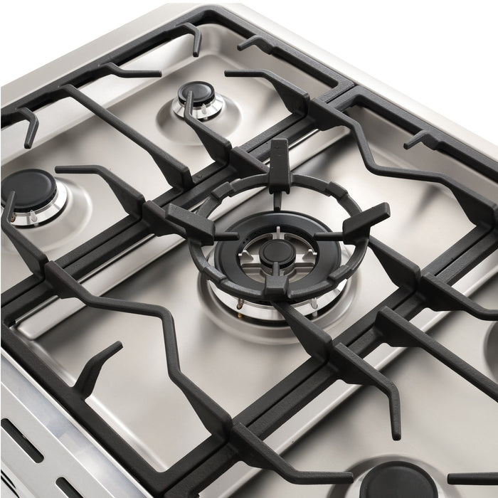 Cosmo 36'' 3.8 cu. ft. Single Oven Gas Range with 5 Burner Cooktop and Heavy Duty Cast Iron Grates in Stainless Steel COS-965AGC
