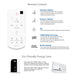 Vovo Stylement Electronic Smart Bidet Seat in White with Heated, Warm Dry and Water and LED Nightlight Functions, VB-6000SR