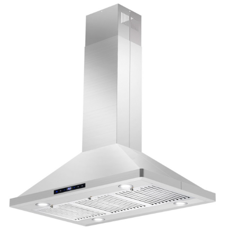 Cosmo 4-Piece, 30" Gas Range, Wall Mount Range Hood, Dishwasher and Refrigerator COS-4PKG-097