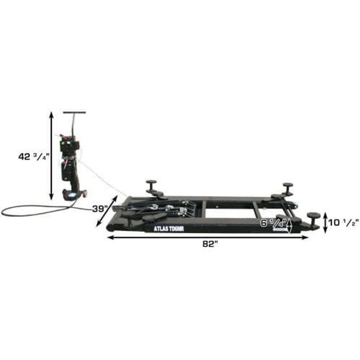 Atlas Equipment 6MR Portable Mid-Rise 6,000 lb Scissor Lift | Mobile Automotive Service Lift – ATTD-6MR
