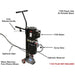 Atlas Equipment 6MR Portable Mid-Rise 6,000 lb Scissor Lift | Mobile Automotive Service Lift – ATTD-6MR