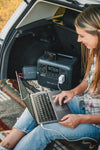 Chargeur alternateur Bluetti Charge 1 en situation vanlife