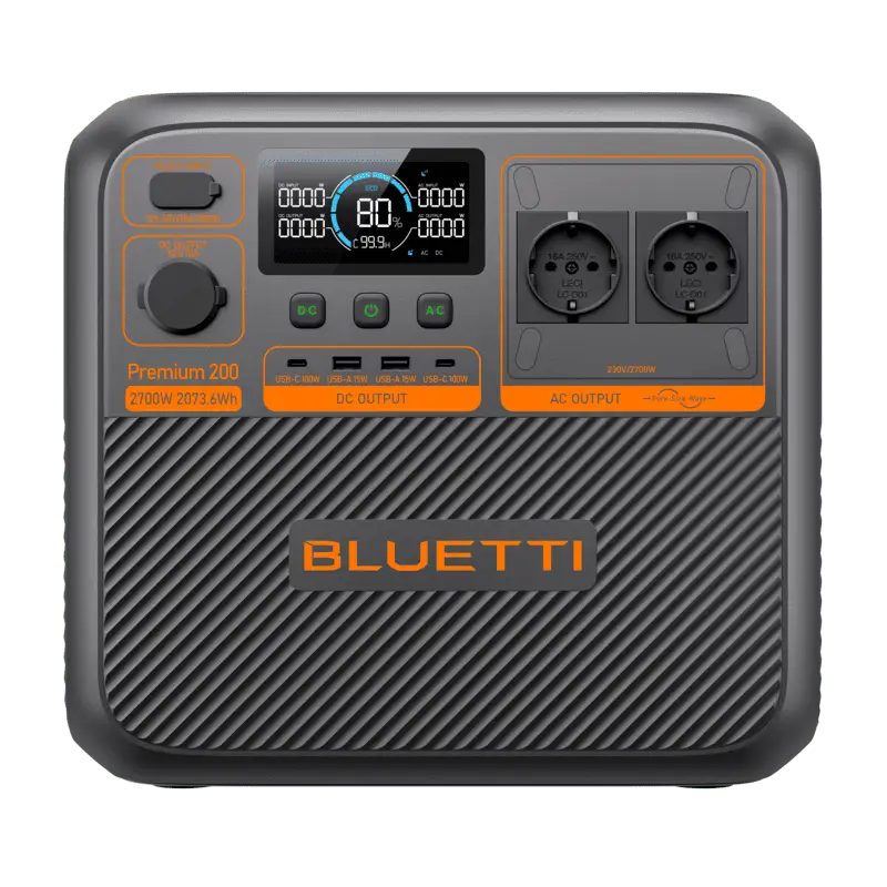 Station électrique Bluetti Premium 200 V2 en situation outdoor