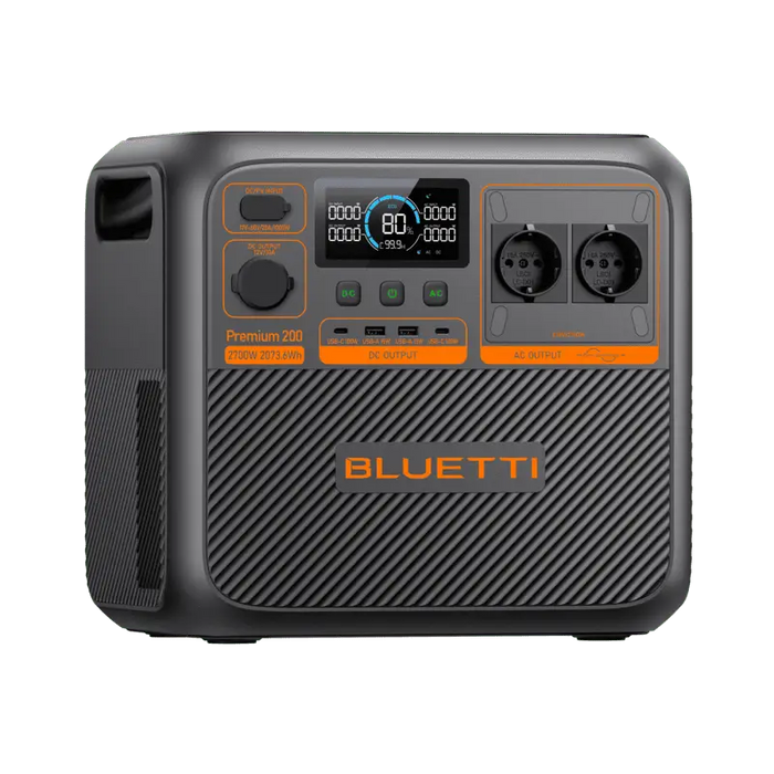 Bluetti 200 V2 2074Wh recharge solaire et AC