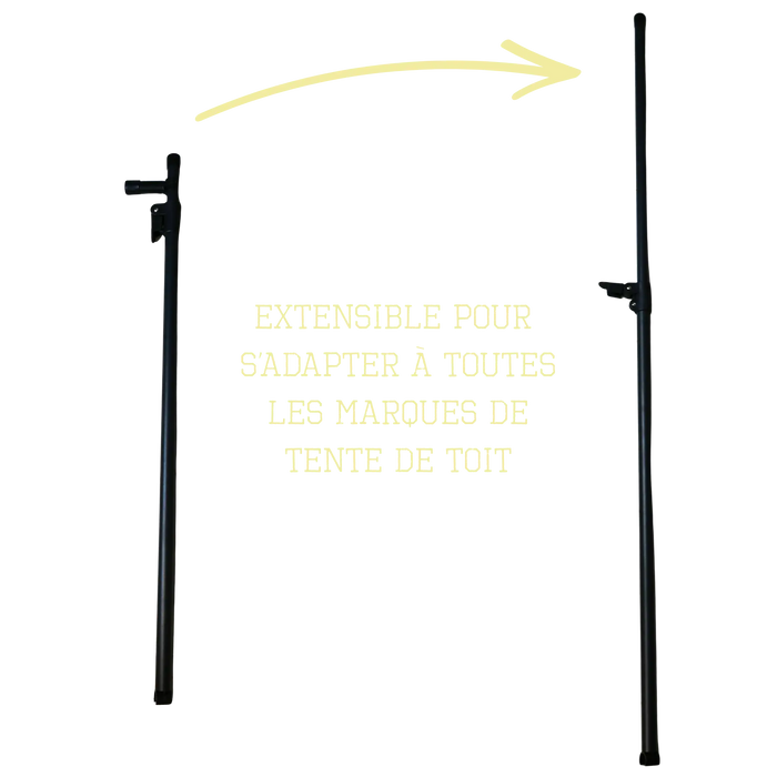 Bâton de Renfort Pluie pour Tente de Toit Rigide - Évacuation Eau Optimisée