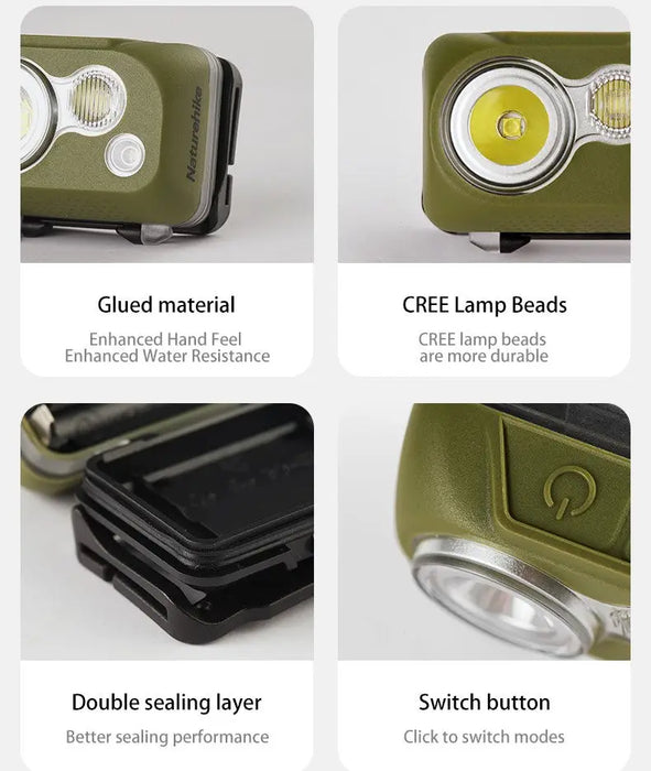 Lampe frontale Naturehike - 300 lm vue 4