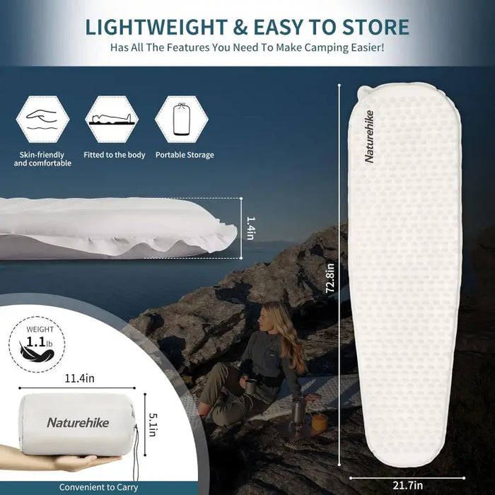 Naturehike Matelas de camping gonflable - Ultraléger 540 g vue 3