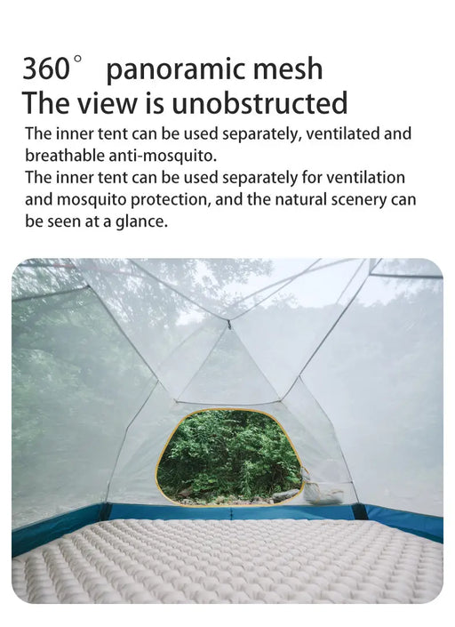 Tente 2 personnes Naturehike portable UPF50+ UV vue 2