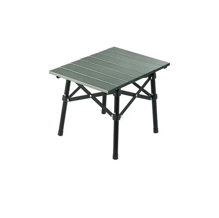 Table de camping Naturehike, 52 cm, enroulable en aluminium Vert