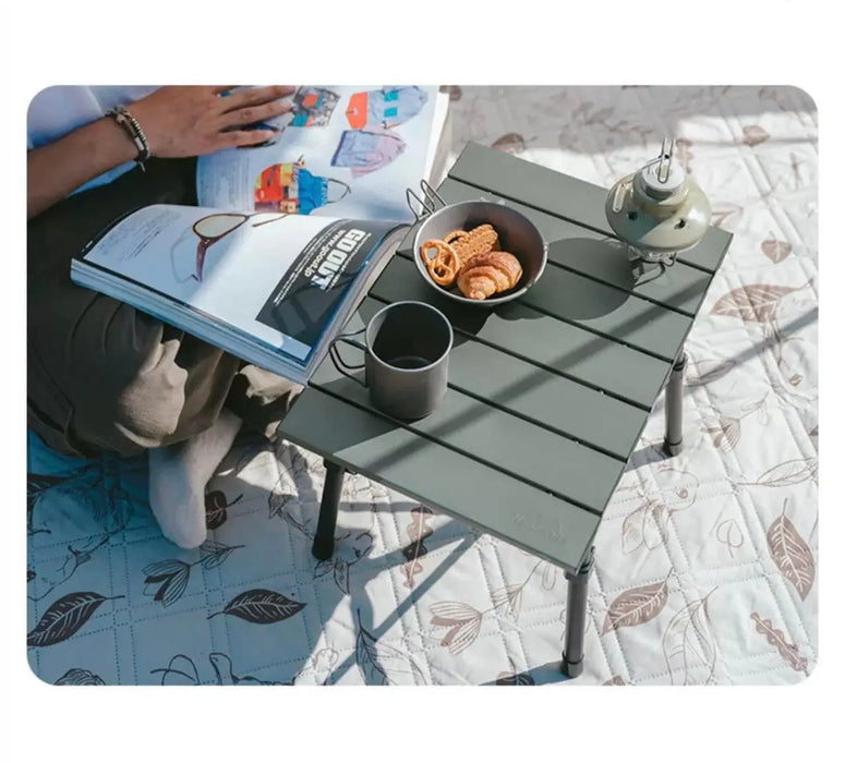 Table de camping Naturehike, 52 cm, enroulable en aluminium vue 5