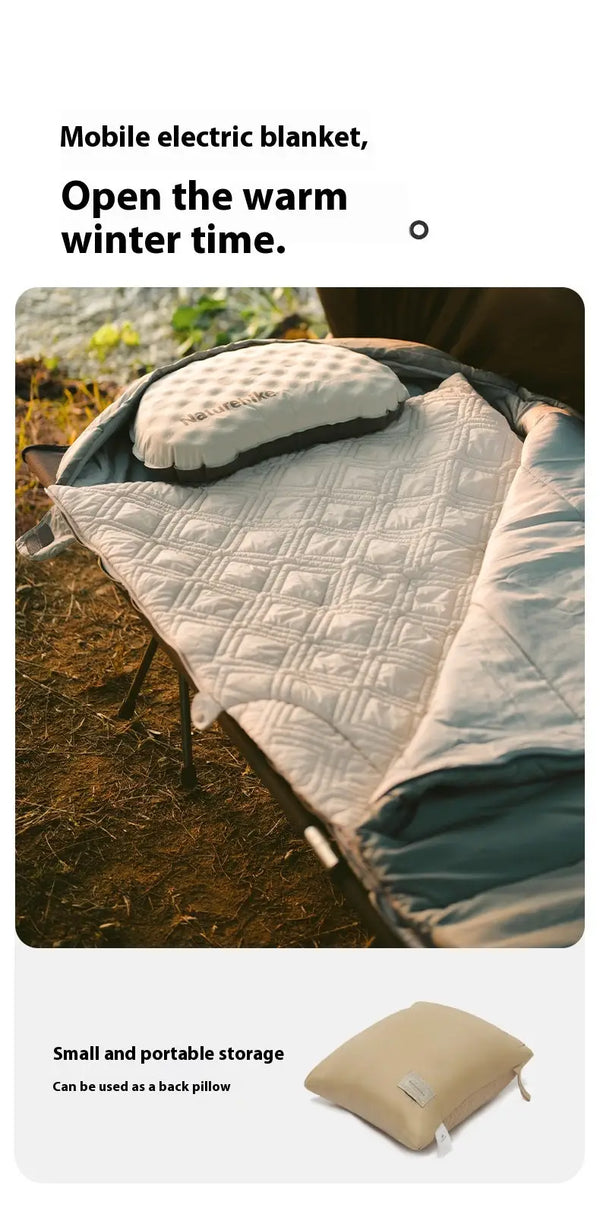 Couverture chauffante électrique Naturehike - alimentée par USB, portable vue 6