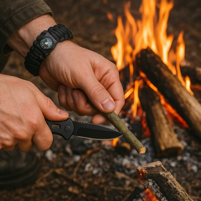Calendrier de l’Avent Kit de Survie 24 en 1 – Cadeau de Noël Original pour Camping, Randonnée, Outdoor et Aventuriers Woody’s Camp