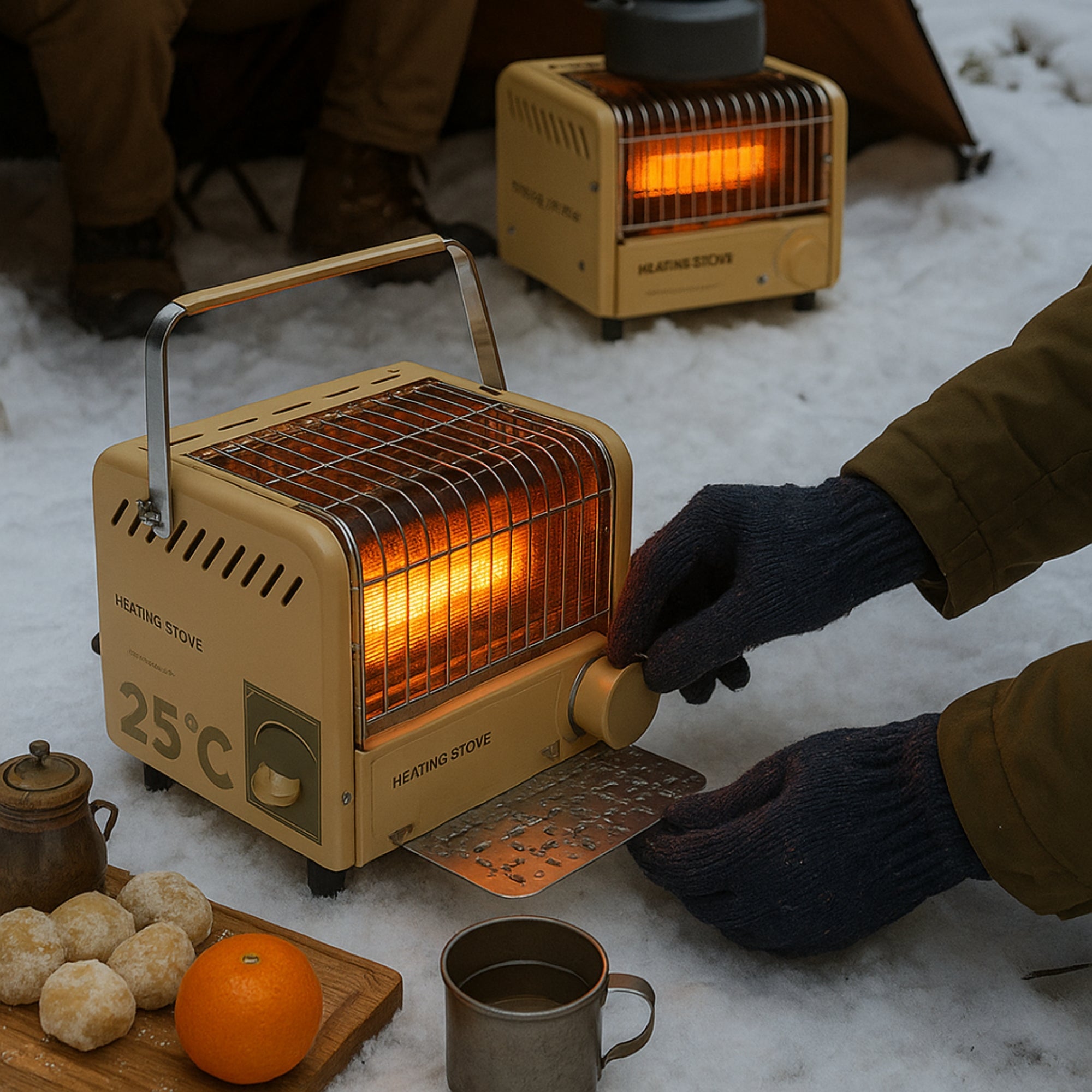 Chauffage de camping puissant hiver et réchaud multifonction Woody’s Camp