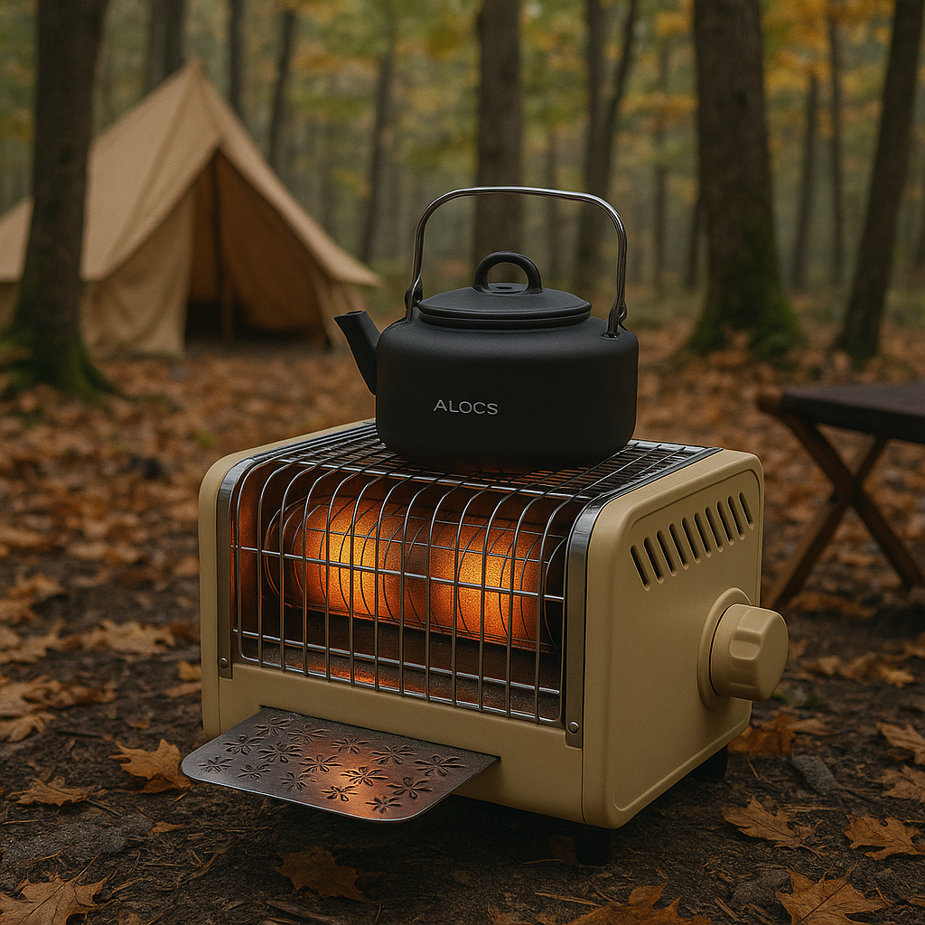 Chauffage de camping puissant hiver et réchaud multifonction Woody’s Camp