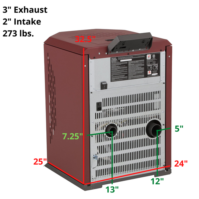 ComfortBilt Pellet Stove HP22-Brown-SS