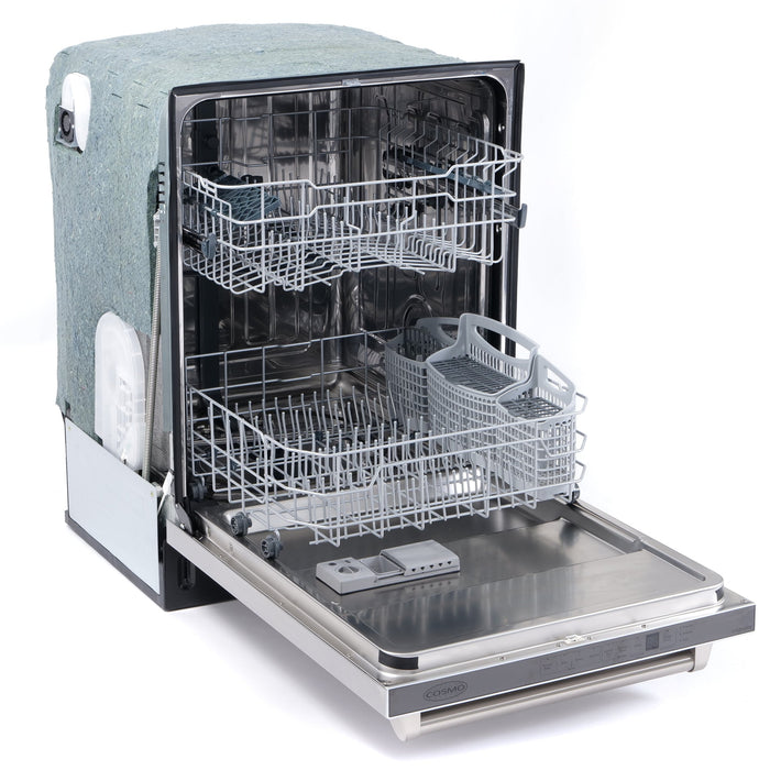 Cosmo 24" Top Control Built-In Tall Tub Dishwasher Fingerprint Resistant, Stainless Steel COS-DIS6502